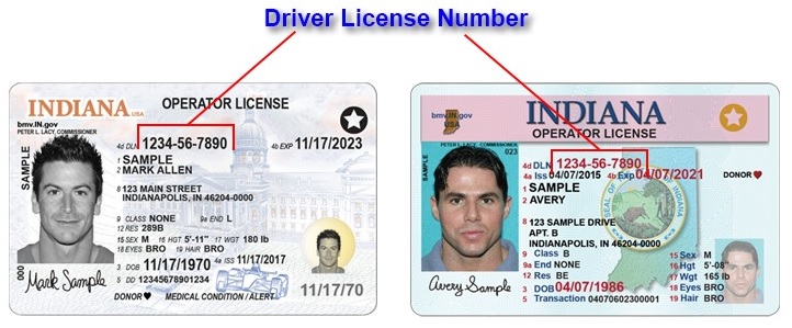Your license number appears on your operator license or ID card. It will be 10 numbers in the format 4-2-4.